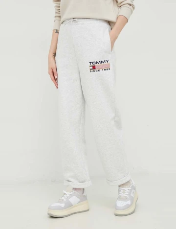 Pantaloni Tommy Jeans, gri