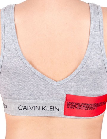 Bustiera sport Calvin Klein, gri