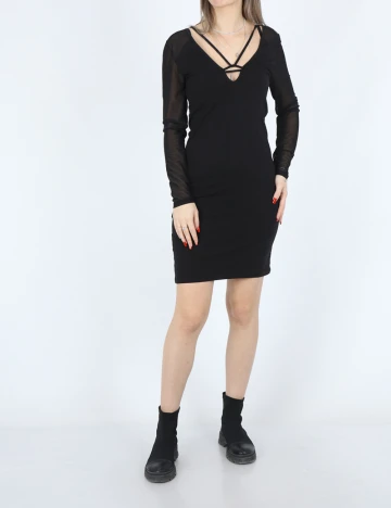 Rochie scurta Noisy May, negru