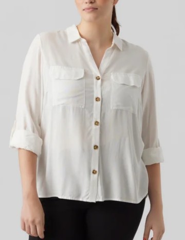 Camasa Vero Moda Curve, alb