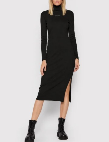 Rochie medie Calvin Klein, negru