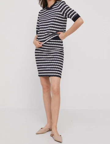 Fusta Tommy Hilfiger, bleumarin inchis