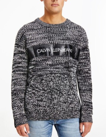 Pulover Calvin Klein Jeans, negru