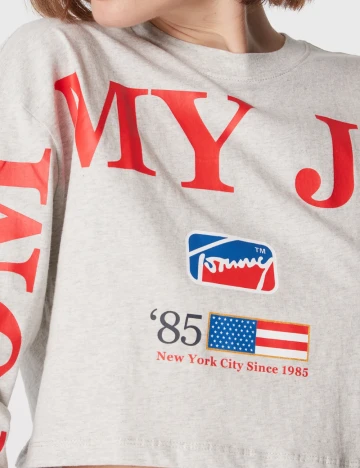 Top Tommy Jeans, gri