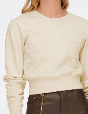 Bluza Only, bej Crem