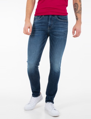 Blugi Calvin Klein Jeans, albastru