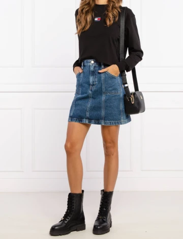 Bluza Tommy Jeans, negru Negru