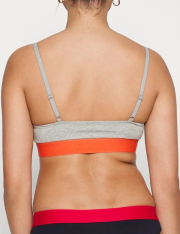 Bustiera sport Tommy Jeans, gri