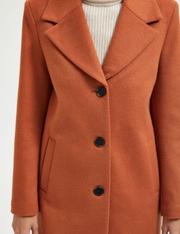 Palton Selected Femme, caramiziu