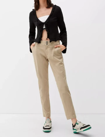 Pantaloni Q/S, crem