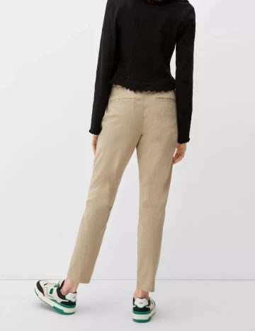 Pantaloni Q/S, crem