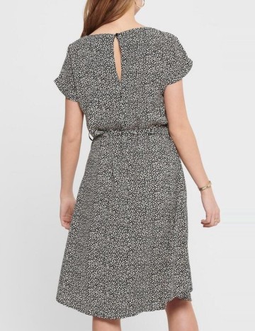 Rochie medie Jacqueline de Yong, negru/crem