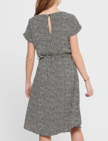 Rochie medie Jacqueline de Yong, negru/crem Crem