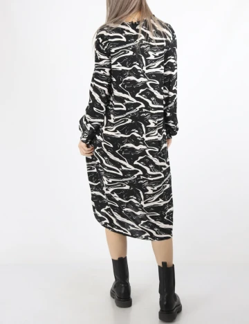 Rochie scurta b.young, alb/negru Negru