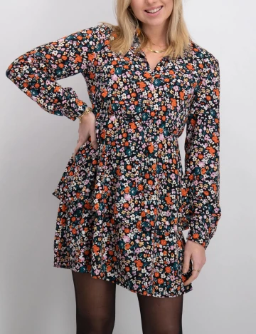 Rochie scurta Vila, imprimeu floral Floral print
