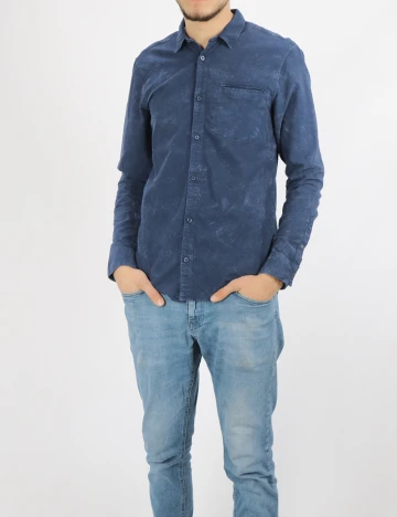 Camasa Q/S, bleumarin