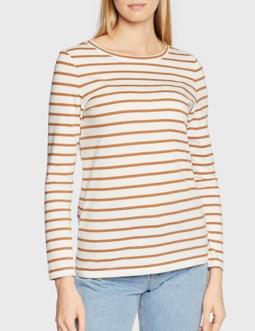 
						Bluza s.Oliver, alb/maro
