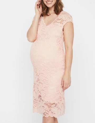 Rochie Mamalicious, roz, M