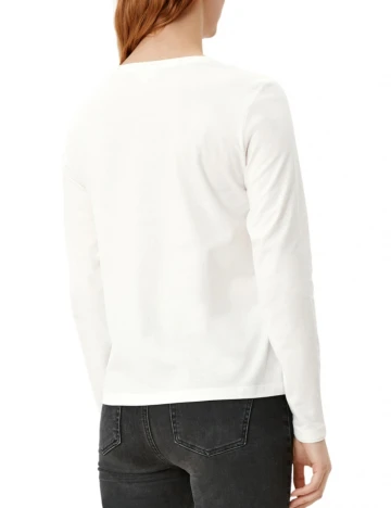 Bluza s.Oliver, alb Alb