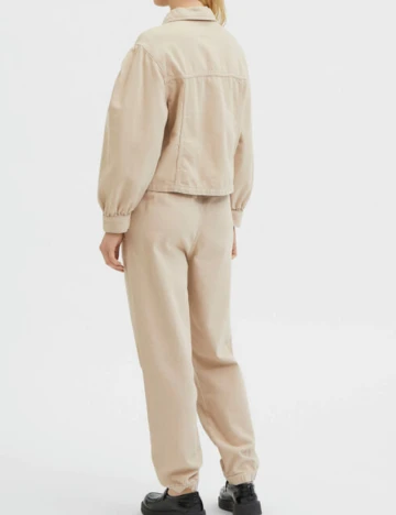 Pantaloni Selected Femme, crem