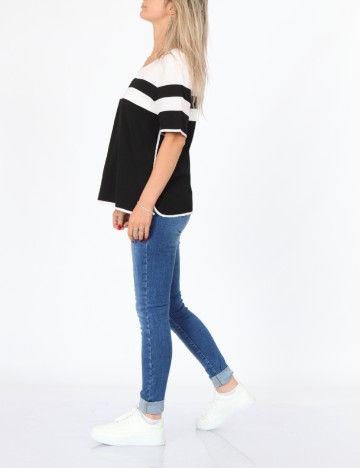 Bluza Dranella, alb/negru