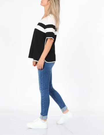 Bluza Dranella, alb/negru