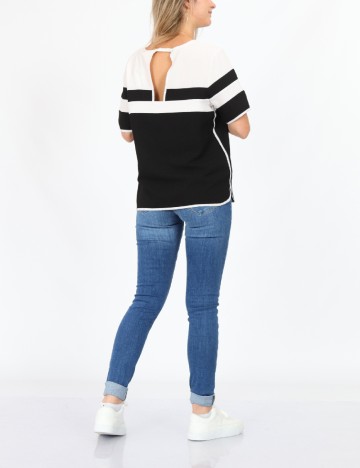 Bluza Dranella, alb/negru
