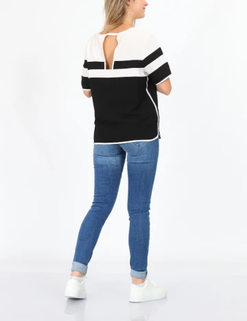 Bluza Dranella, alb/negru