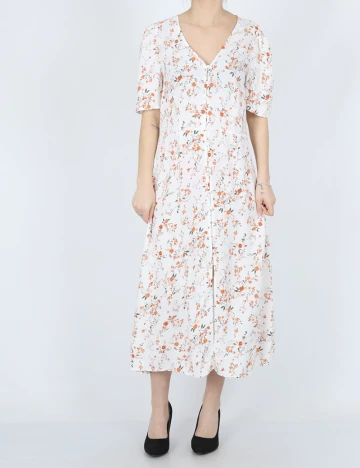 Rochie medie Vero Moda, alb
