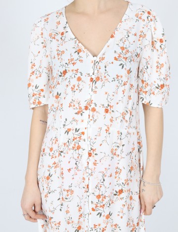 Rochie medie Vero Moda, alb