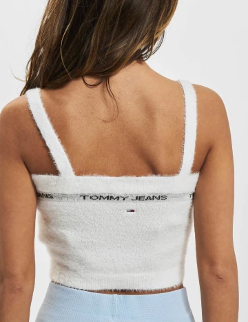 Top Tommy Jeans, alb