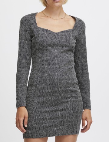 
						Rochie scurta Ichi, negru