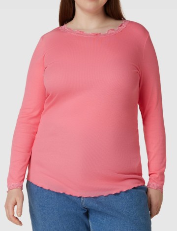 
						Bluza Fransa Curve, roz