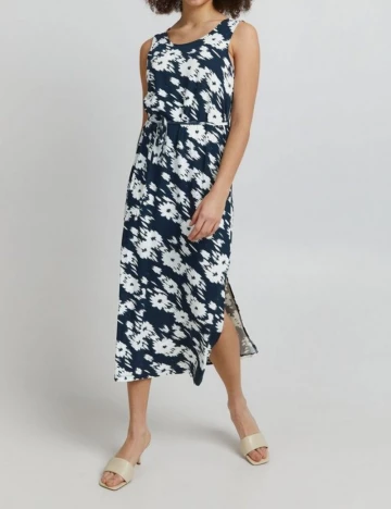Rochie medie Ichi, bleumarin