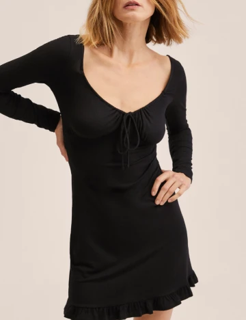 Rochie scurta Mango, negru Negru