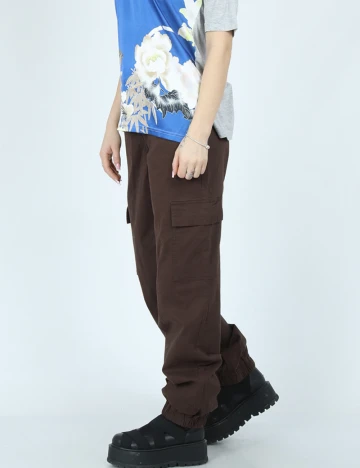 Pantaloni b.young, maro Maro