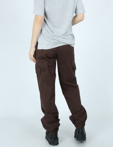 Pantaloni b.young, maro