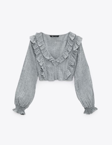Top Zara, gri, M