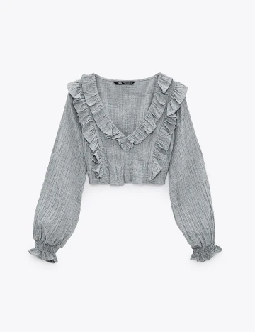 Top Zara, gri, M