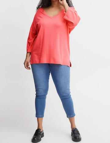 Bluza Fransa Curve, roz