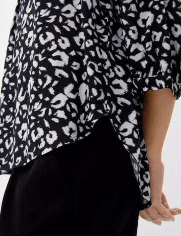 Bluza s.Oliver, alb/negru