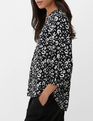 Bluza s.Oliver, alb/negru