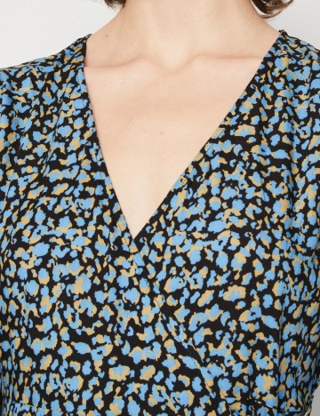 Rochie scurta Pieces, albastru