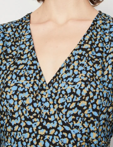 Rochie scurta Pieces, albastru
