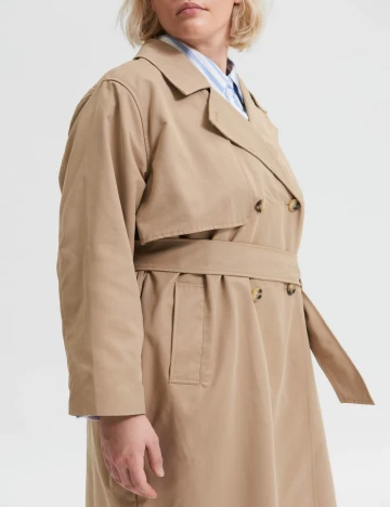 Trench Selected Femme Plus Size, maro Maro