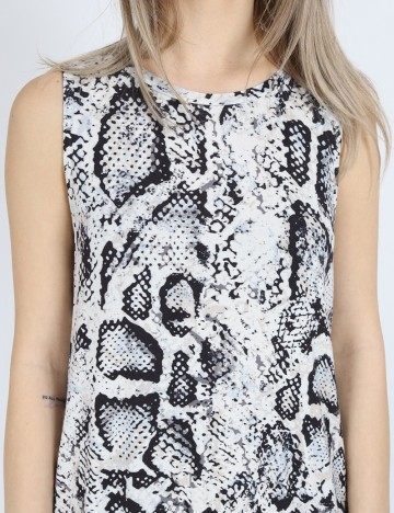Rochie scurta Object, imprimeu sarpe