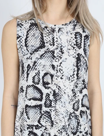 Rochie scurta Object, imprimeu sarpe