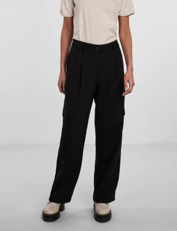 Pantaloni Pieces, negru Negru