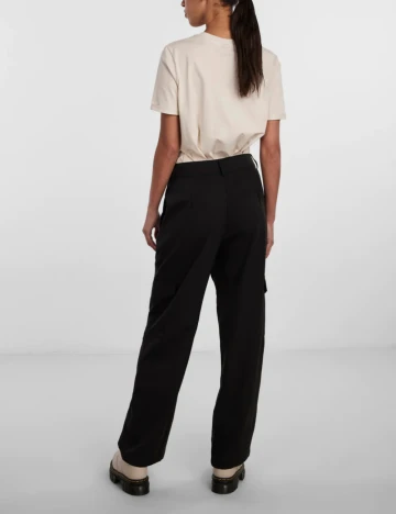Pantaloni Pieces, negru Negru