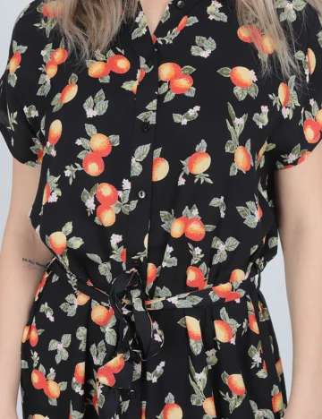 Rochie scurta Pieces, negru